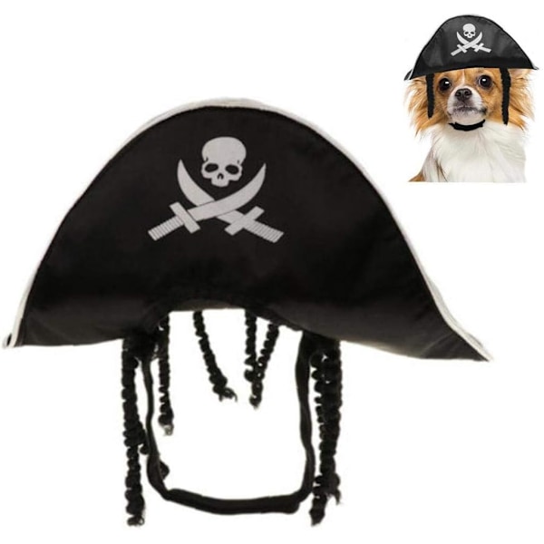 Halloween-kostyme for kjæledyr, hundekattpiratdrakt, kostymefest, utkledningsklær, klær for katt og hund