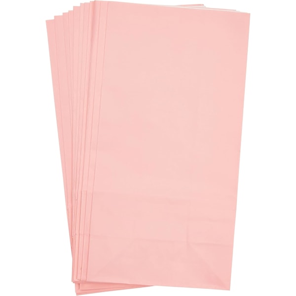 50 stk. Gaveposer - Papir - Lyserød, Poser uden Håndtag, Emballageposer, Gaveposer, 23*17*7.5