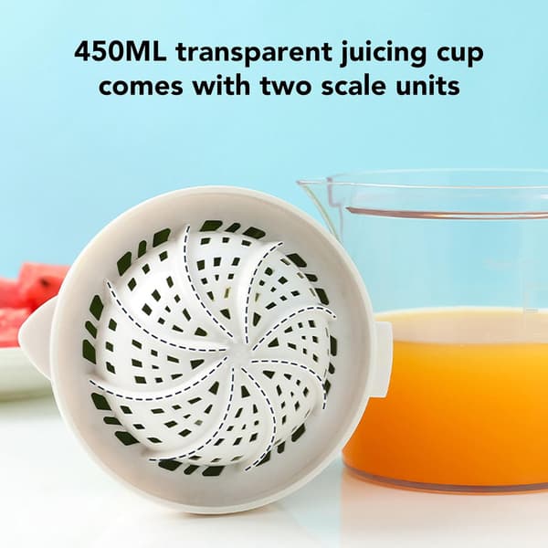 Mini Hånd Saftpresser, Multifunktionel Roterende Juicer, ABS