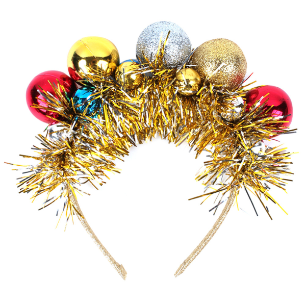 1 st barn jul pannband färgglad boll dekoration bandhuvud