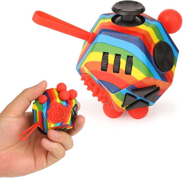 Stressaflastningslegetøj Fidget Cube Legetøj 12 Sider Angst Opmærksomhed Reli