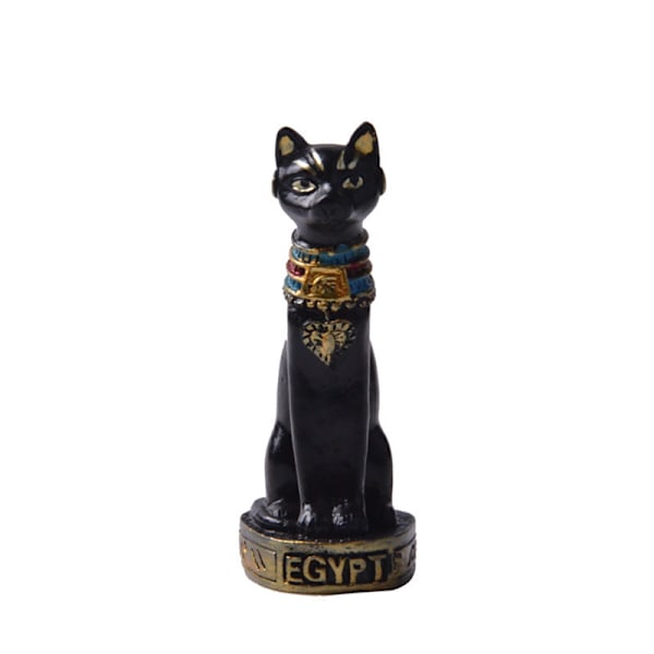 Svart Liten - Bastet Akvarium Gamle Egypt Akvarium Dekorasjoner Katt Gudinne Skulptur Figur Sta