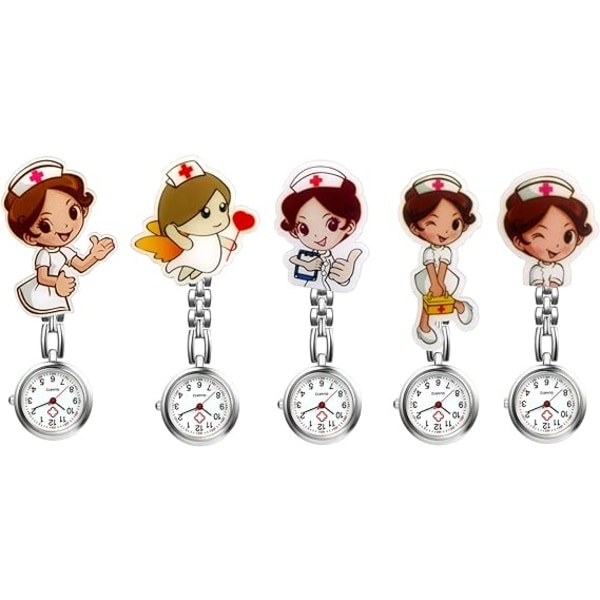 5 st silikon sjuksköterskor watch anime sjuksköterska watch barn Qu