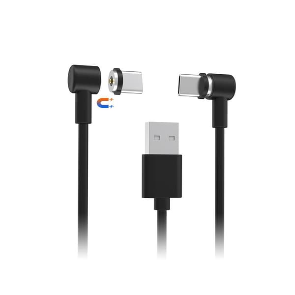 Laddningskabel för PS5, Typ C Snabbladdningskabel för PS5 VR2 för Switch Controller (Svart, 1)
