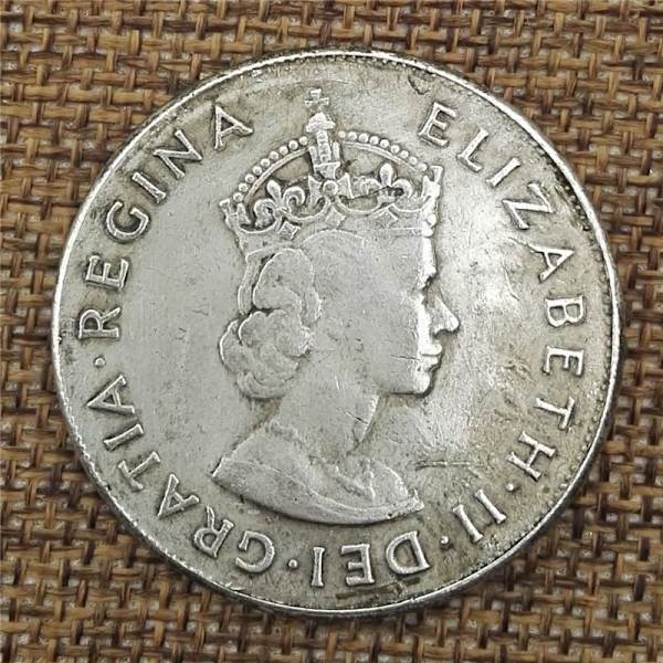Mynter for samlere - Britisk Elizabeth II 1959 Gammel hvit kobbermynt 38MM