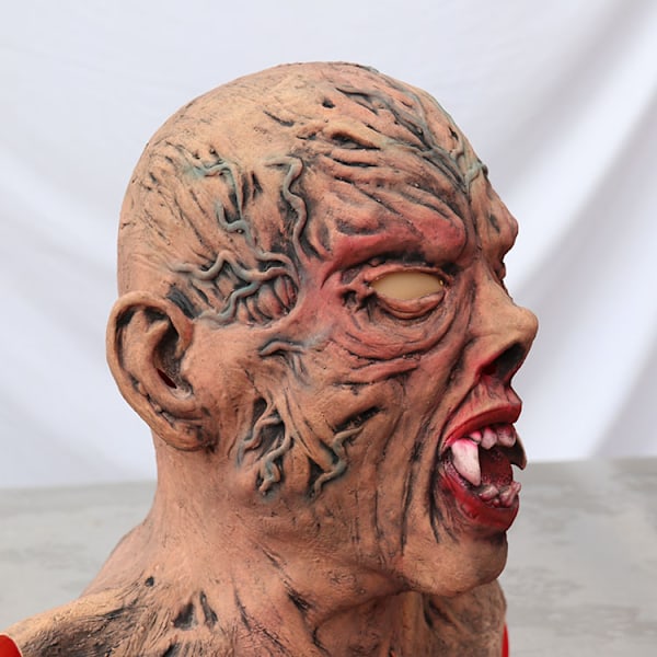 Halloween, Dracula Monster Scary Dead Zombie Creepy Halloween Costume Party Latex Full Head Prop Ad