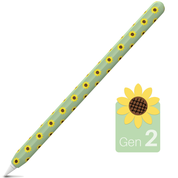 Sunflower Case for Apple Pencil 2nd Generation Cover Protective Silicone Sl