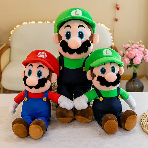 Super Mario plyslegetøj 43 cm, Multi-farve, One Size