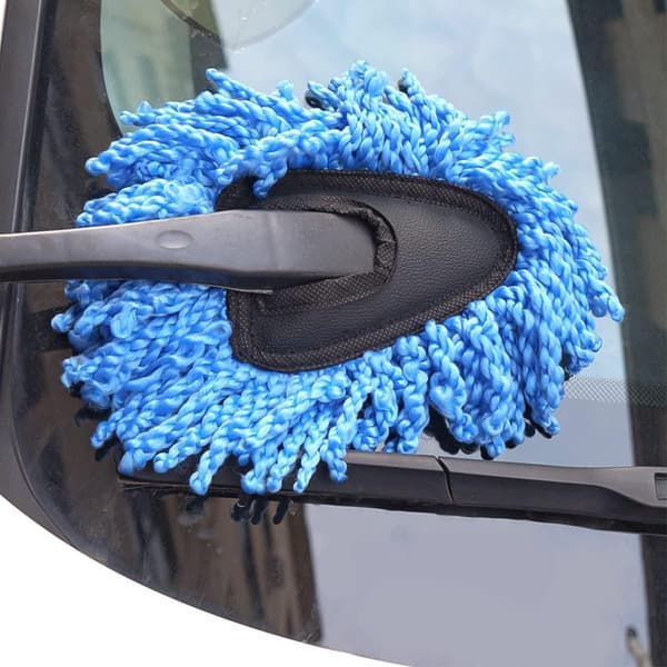 (Blå) 2-pakke Mini Mikrofiber Biler Dash Duster Børste, Multifunksjonell Bil Rengjøring Børste, Bil Interi