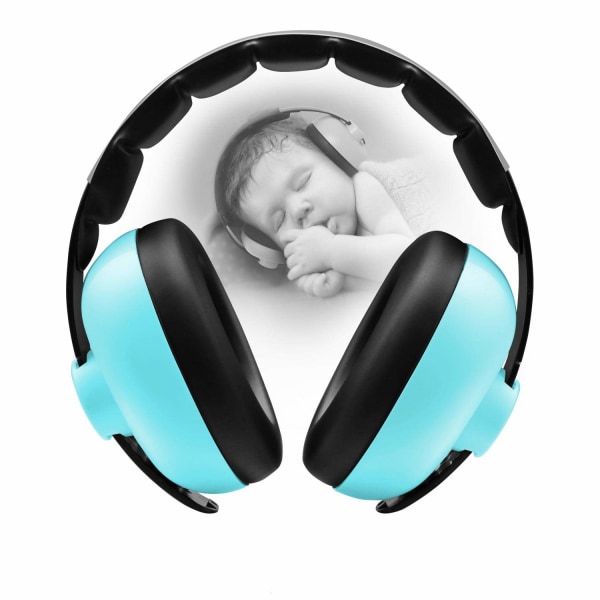 Baby Brusreducerande hörlurar (blågrön) för