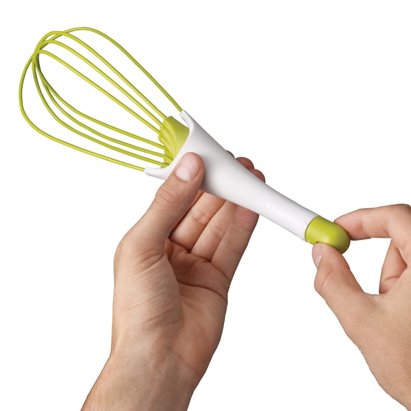 Twist Visp - platt visp och ballongvisp - Lämplig för non-stick kokkärl, Silikon, Grön