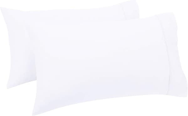 2-pack Krypterad Tjock Kuddfodral Ren Vit 48x74cm