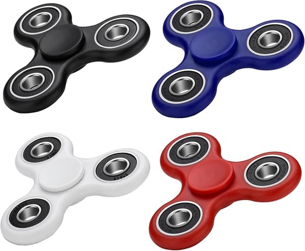 Fidget Spinner Sett med 4 håndholdte fidget spinner leker med høy ytelse ku