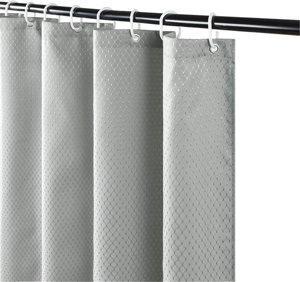 1 stk 120*180cm (Grå) Vaskbar Dusjforheng Vanntett Stoff Muggfri Badeforheng Polyester Tekstil I
