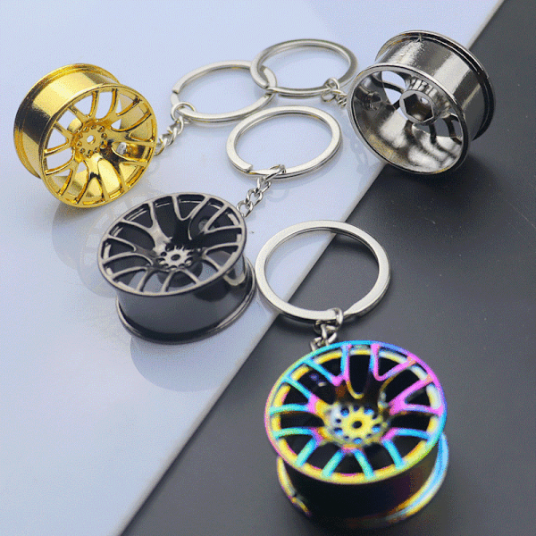 Hjulnav Nøkkelring 4 stk Dekk Styling Bil Nøkkelring Manns Nøkkelring Bil Nøkkelring (37mm) P