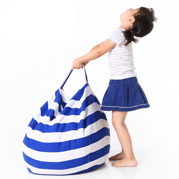 1 kpl Täytetty Eläinten Säilytyspussi Bean Bag Tuolin Päällinen, Puuvillainen Canvas Beanbag