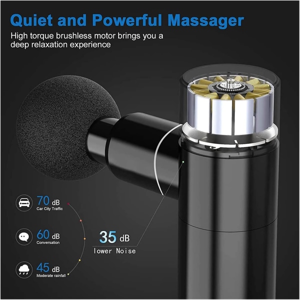 Massager Mini Deep Tissue Massage Gun Portable 4 Speed ​​Percussi