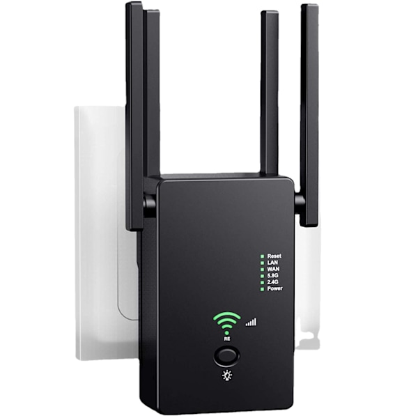 2022 Nyeste WiFi-utvider, WiFi-forsterker, WiFi-repeater, opptil 1200 Mbps, In