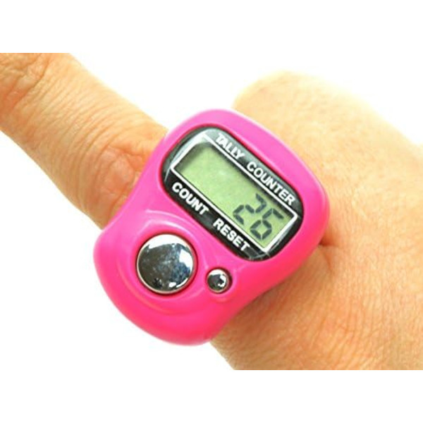（ljusblå+orange+gul+smaragdgrön）LapCounter Finger Counter