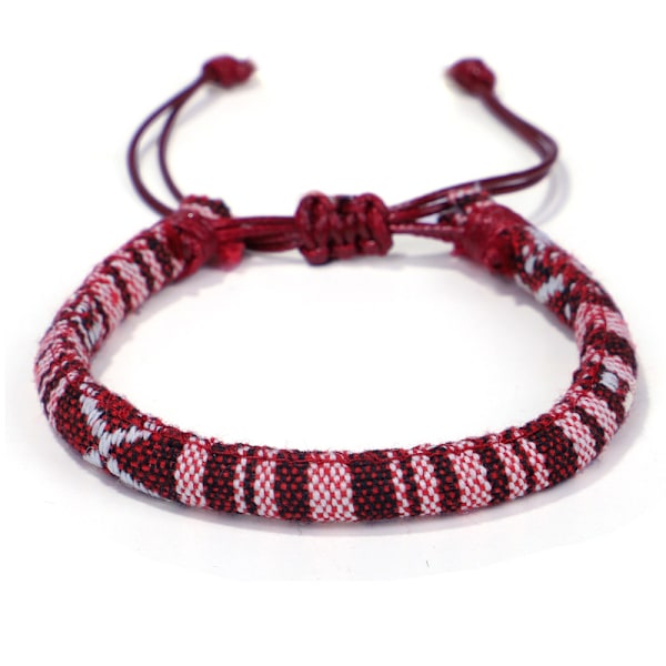 (Bildfärg) Set om 5 - Armband för män och kvinnor - Bohemisk stil - Strand- och semestertillbehör - Handgjorda - Ekologiskt E
