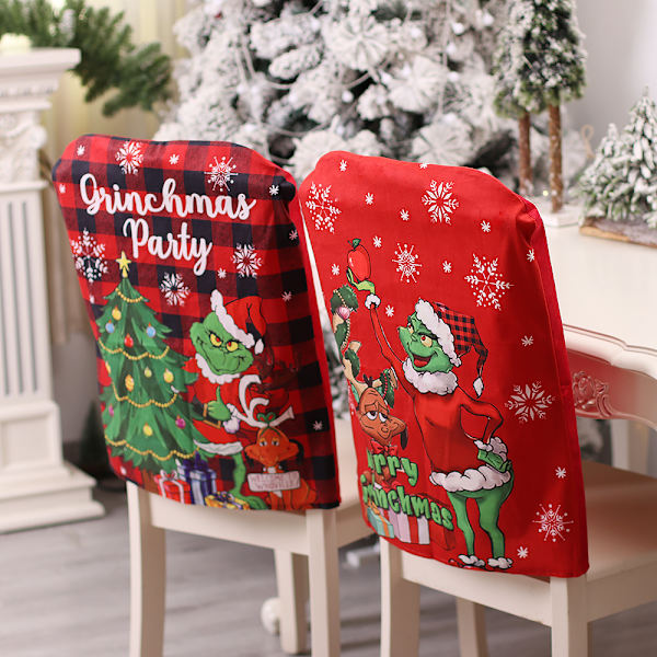 2 stycken julstolsöverdrag, storlek 6 F