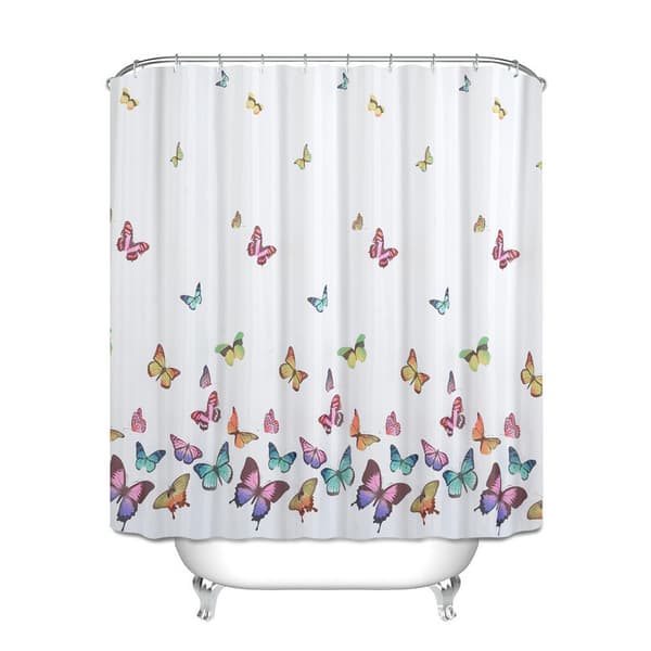 Dusjforheng med krok Polyester Muggfri Luktfri 180x18