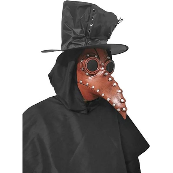 Halloween Stegosaurus Pestlæge Fugl Lang Næb Næb Steampunk Halloween Latex Materiale