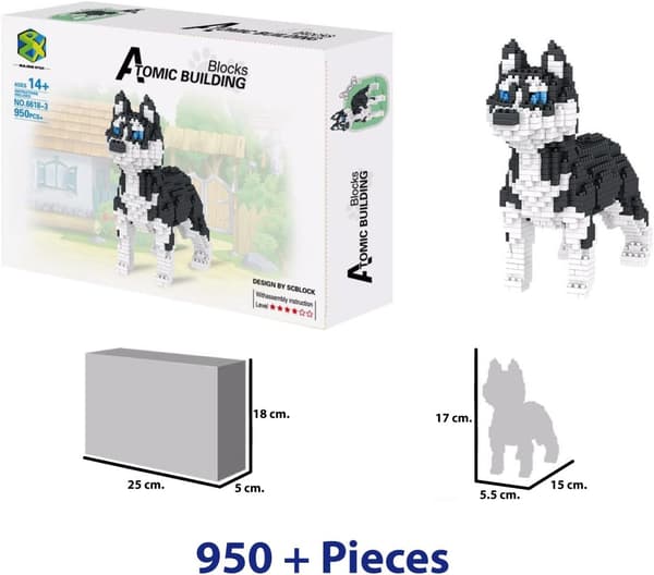 （Jul）Figur til samling med nanoblocks (stil 7)