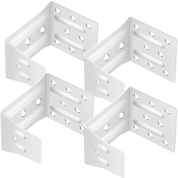 Center Support Bracket 4 Pack Vit Färg för Profil Persienner Headrail Holde
