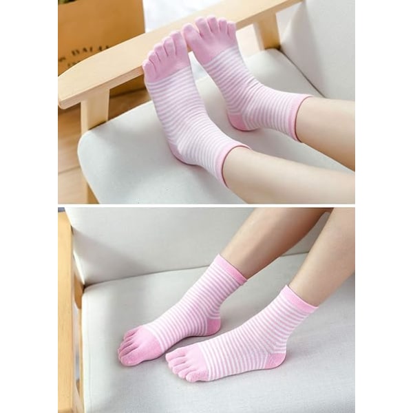 Women's Socks, Five Finger Cotton Socks, Breathable Running Sock