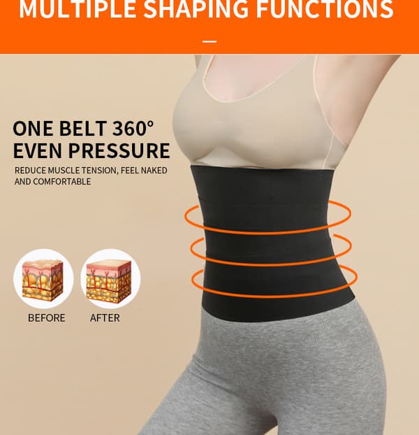 Midjetrener for kvinner Sauna belte mageinnpakning Plus Size