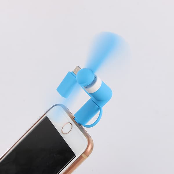 5 stk. - Mobiltelefonventilator, sort