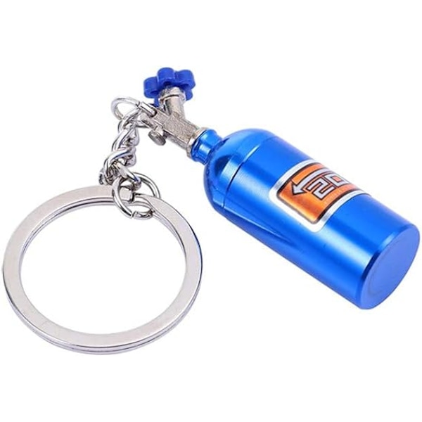 Mini N2O Flaske Nøkkelring Nos Gass Bil Nøkkelring Nøkkelkjede Ringer, Mote Pilleboks Oppbevaring Turbo Nøkkelhold U