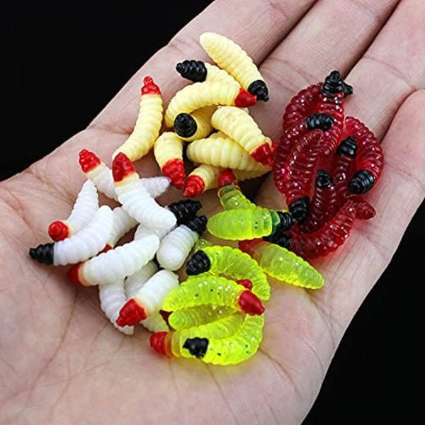 50 stk. bløde plastik lokkemad til basfiskeri