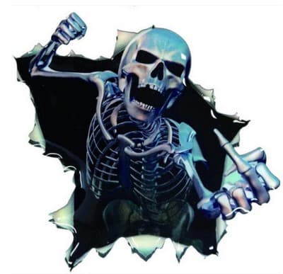 4 stk. Bilsticker Motorcykel Graffiti Stickers