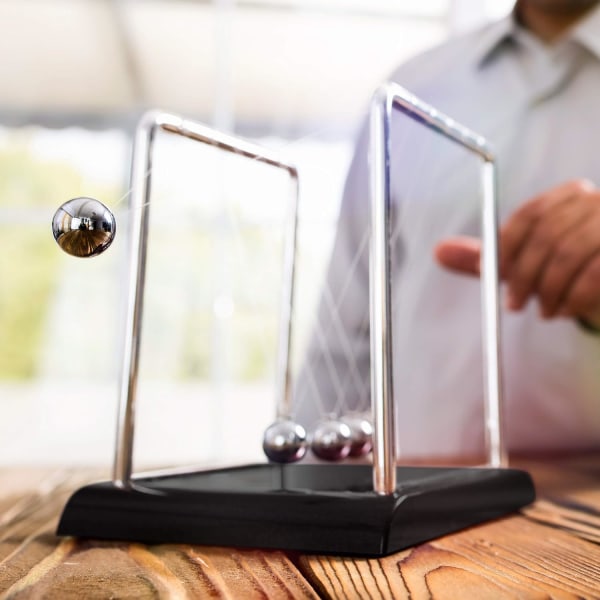 Newtons Pendulum (14cm*11.5*14.5cm) Newton Balance Newton Swing N