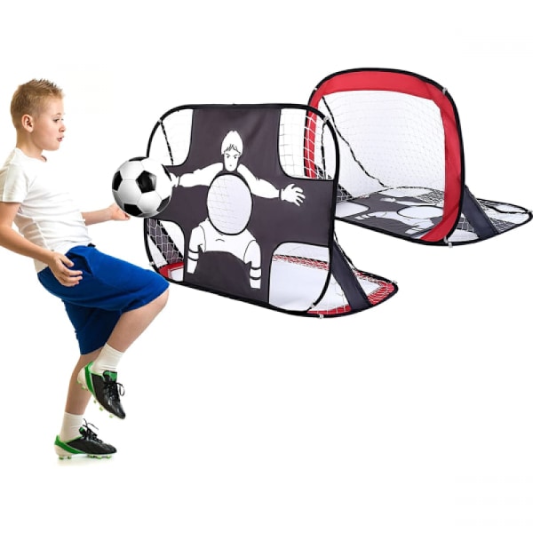 Football Training Shooting Target Cloth(Red), Outdoor Folding Children's Football Goal