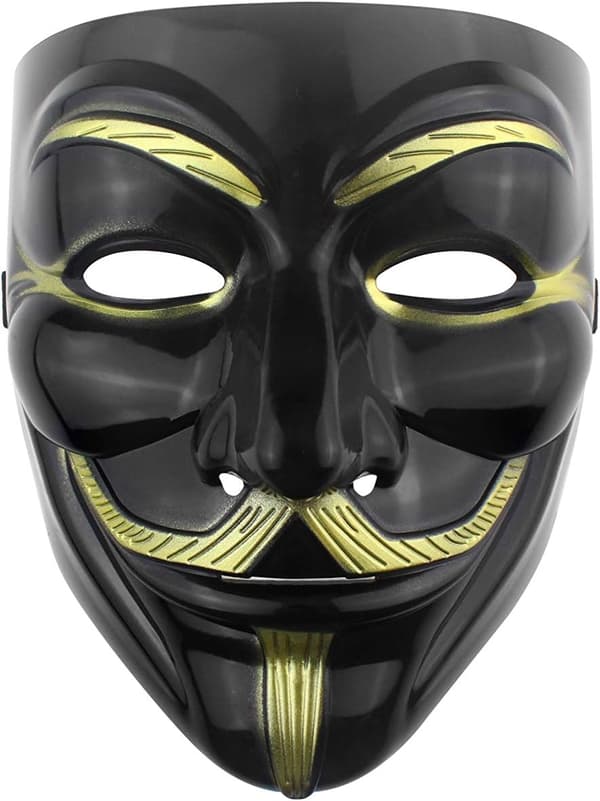 Hacker   V for Vendetta   til   kvinder mænd Halloween   kostume(4 stykker et sæt)