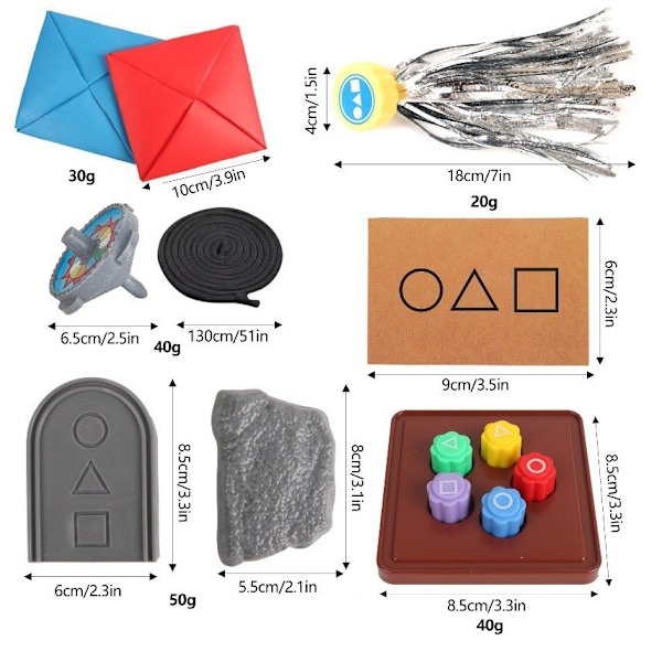 Squid Game 2, Koreansk traditionell lek, Koreansk folkleksset – Jack Stone-lekset inspirerat av Squid Game 2 (9 st + bas)