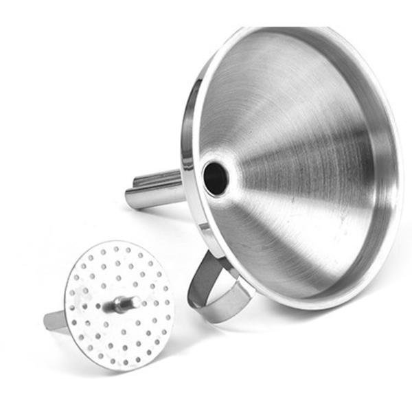 Rustfritt stål trakt 10 cm
