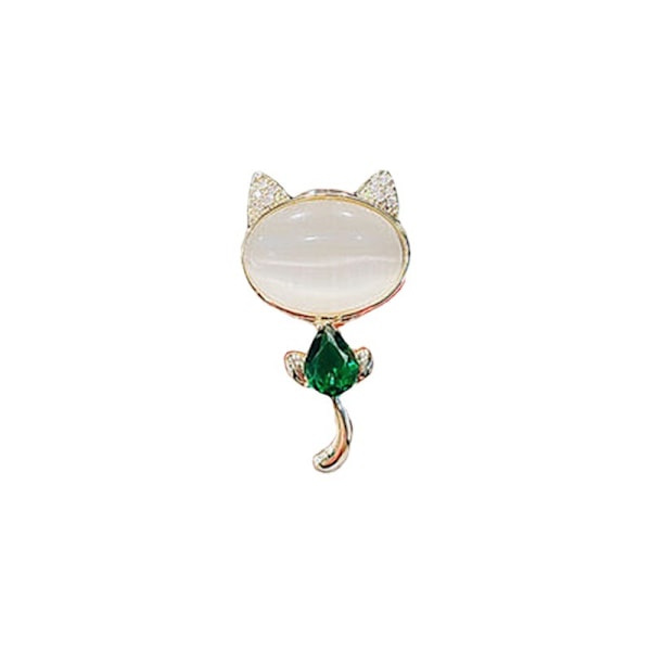 Kissa - Kristalli Brossi Timantti Vintage Kukka Brosseja Luxury Yksinkertainen Elegantti Brossi Toimisto Temperamentti