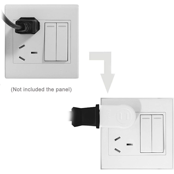 USA Power Socket Adapter 1-15P 2 Pole 2 Outlets 90° Venstre og Højre