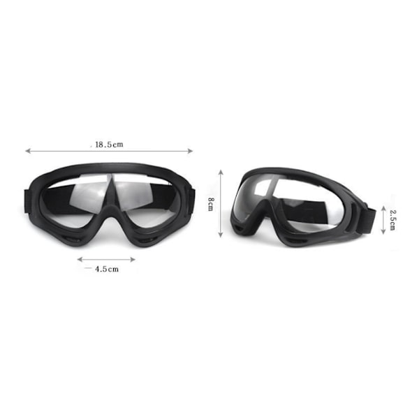 (Keltainen 2 kpl) Anti-UV Hiihto- ja Lumilautailulasit Motocross-yhteensopivuudelle