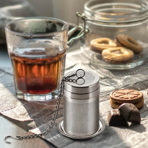 Teinfuser Te-sil Mesh Te-filter 304 Rustfritt stål Utsøkt honeycomb-design med utvidet