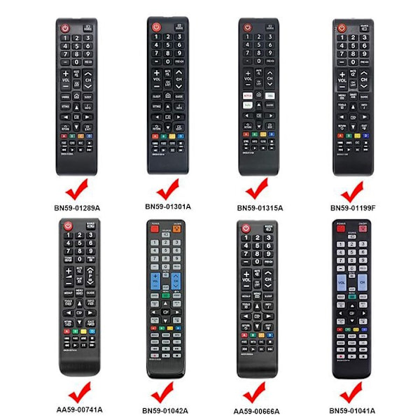 Svart universell fjärrkontrollskydd kompatibel med Samsung BN59-01199F/01303A Smart TV-fjärrkontroll
