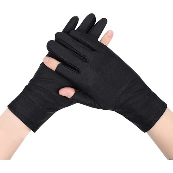 Unisex UV-skyddshandskar Anti-Slip Touch Driving Glove Leaky F