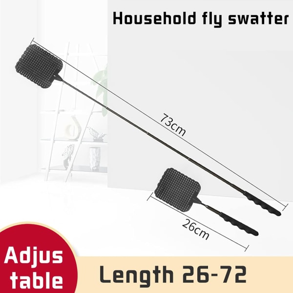 3 stk fluesmekker, teleskopisk håndtak manuell skadedyrbekjempelse, port