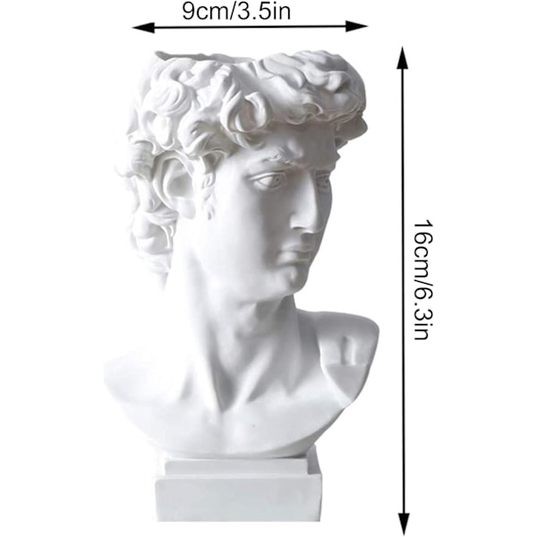 Blomsteroppsats Planter Bust Pot Plante Planter Statue David Pl