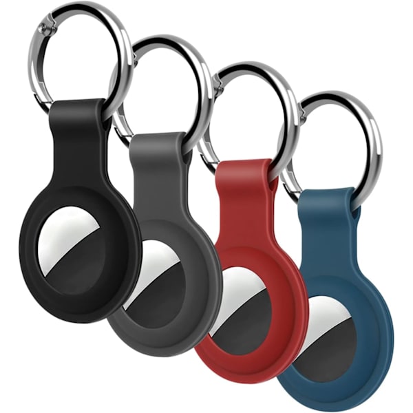 4 stycken skyddande fodral kompatibla med Airtag, Airtag nyckelring T
