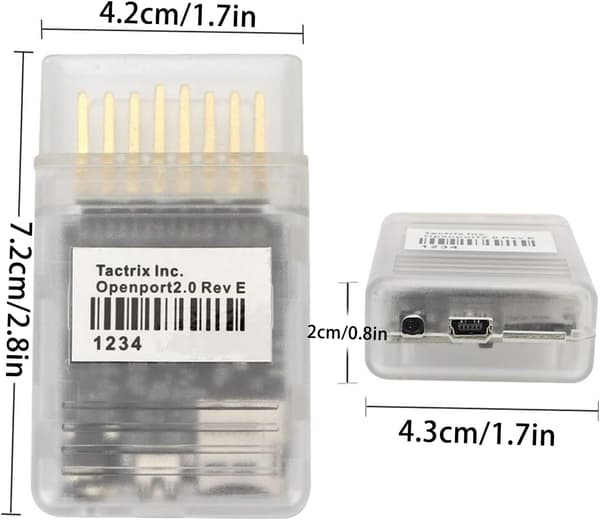 Fungerende Online Full Chip Tactrix Openport2.0 med Auto Chip Tuning Tool Kabel Scanner Bilsoftware Diagnostisk Verktøy